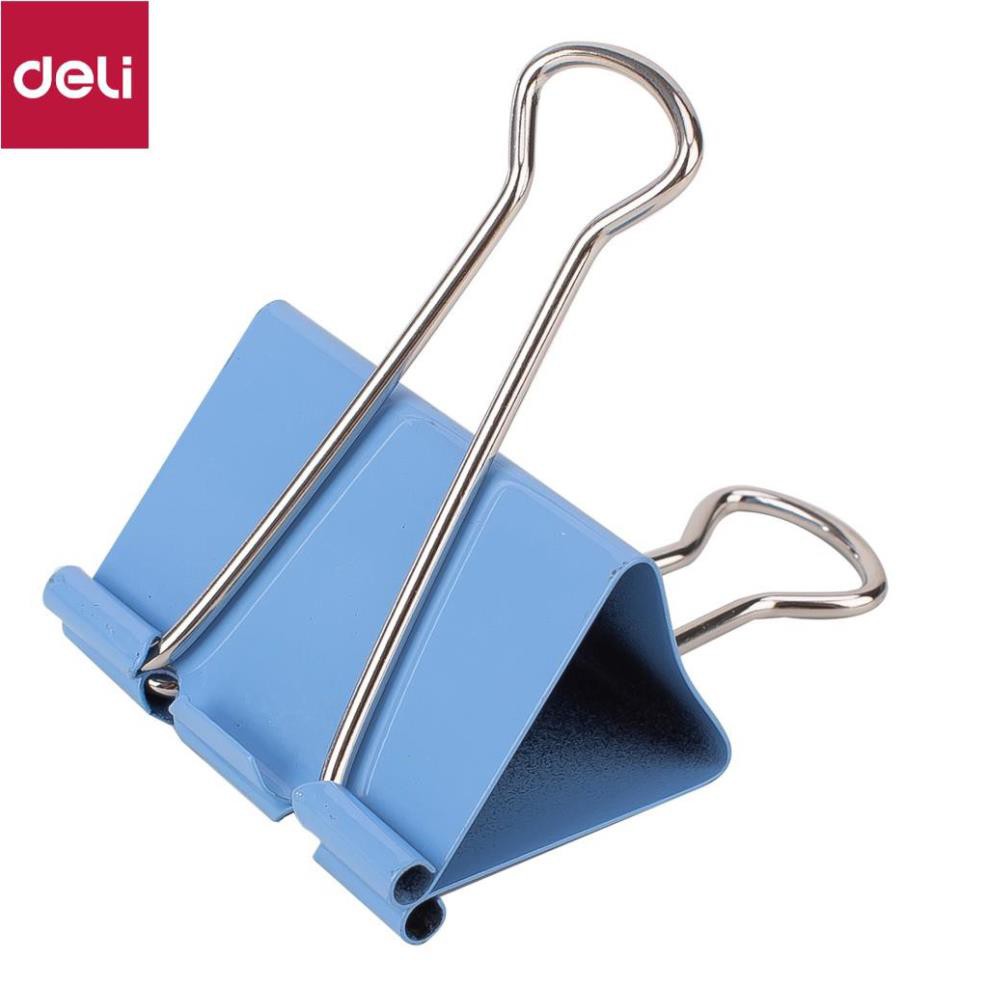 Kẹp bướm màu 51mm Deli - 12 cái/ hộp - E8551A [Deli]