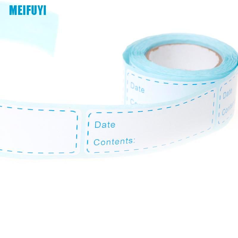 Nhãn dán ghi thông tin bảo quản thực phẩm trong tủ lạnh