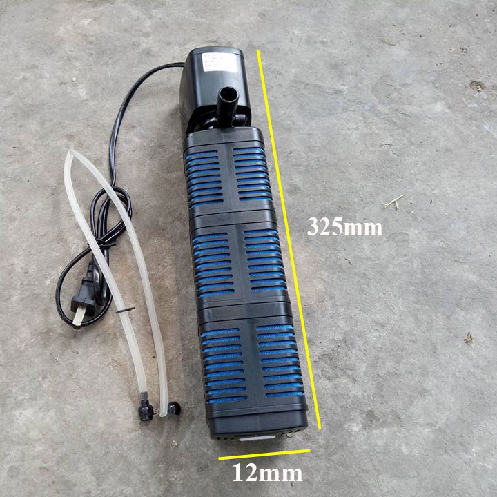 Máy Lọc Nước Chìm Bể Cá Cảnh Mini Vừa Lọc nước Vừa Tạo Oxy Cho Cá Công Suất 25W Rs 3004