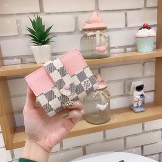 Ví mini da lv cúc bấm 4 màu fullbox