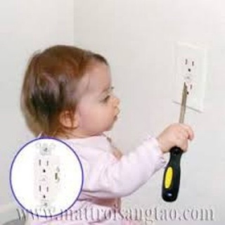 Set 10 nút bịt ổ điện 2 chân
