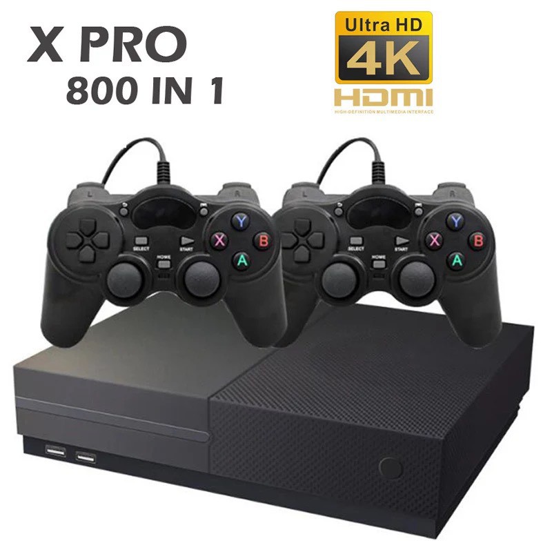 Máy chơi game điện tử X-PRO  800in1- 4k HD - 64-bit - Tích hợp PS1/ CPS/ GBA/ SMD/ GG/ NEOGEO/ GBC/ SNES/ NES/ GB/SMS...