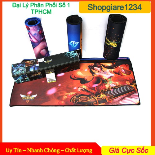 Lót chuột gaming cao cấp, viền chống bong size lớn 30cmx77cm (FULL BOX)