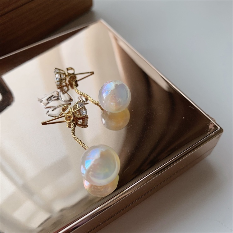 Bông Tai Đính Ngọc Trai Lớn Thời Trang Hàn Quốc 2022