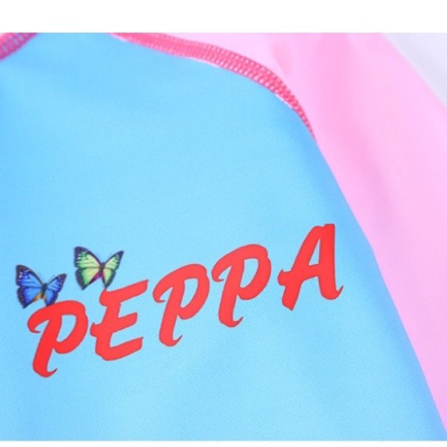 Bộ bơi bé gái liền quần họa tiết heo peppa.Hàng QC