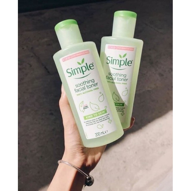 [Mẫu mới] TONER SIMPLE - TONER CHO DA NHẠY CẢM VÀ DA DỄ NỔI MỤN 200ml