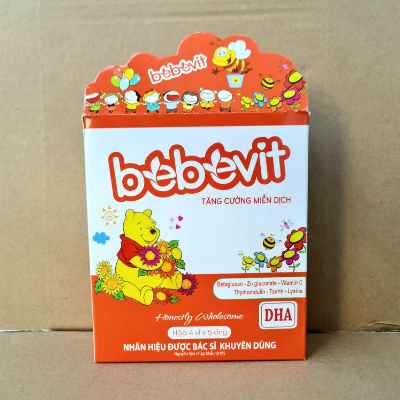 Bebevit tăng cường miễn dịch nâng cao sức đề kháng cho cơ thể ( Hộp 20 ống )
