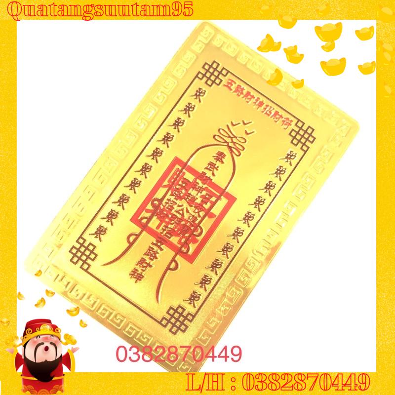 Kim Bài Ngũ Lộ Thần Tài Vàng Tài Lộc May Mắn