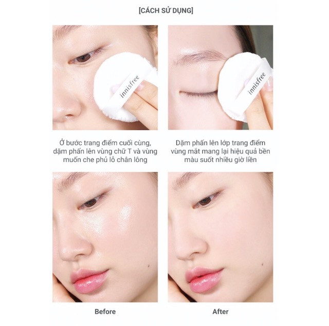 PHẤN PHỦ CHE PHỦ LỖ CHÂN LÔNG DẠNG BỘT INNISFREE PORE BLUR POWDER 11G