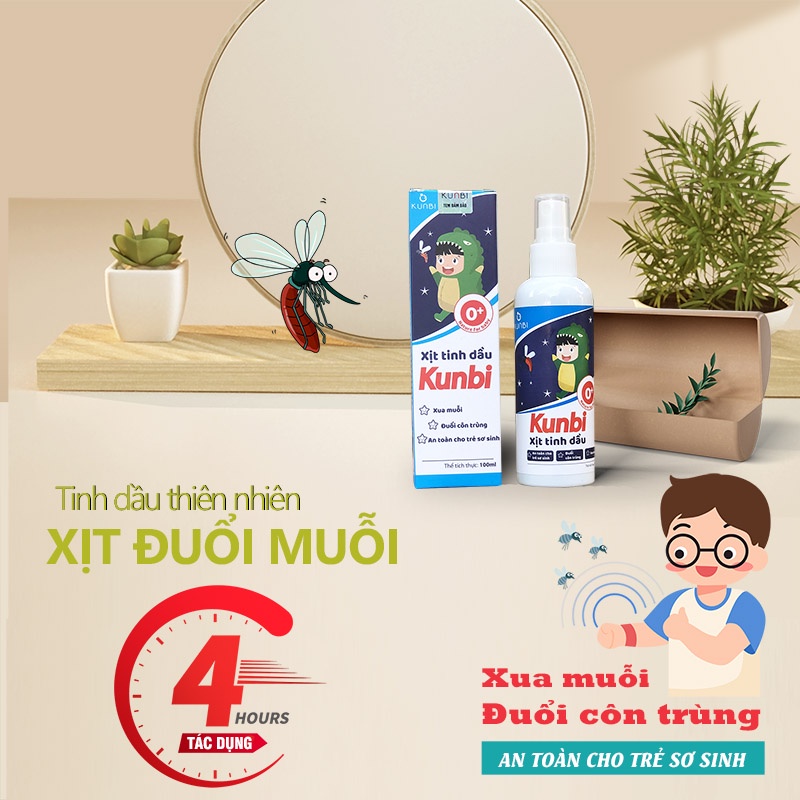 Xịt chống muỗi tinh dầu xả chanh Kunbi NH098055