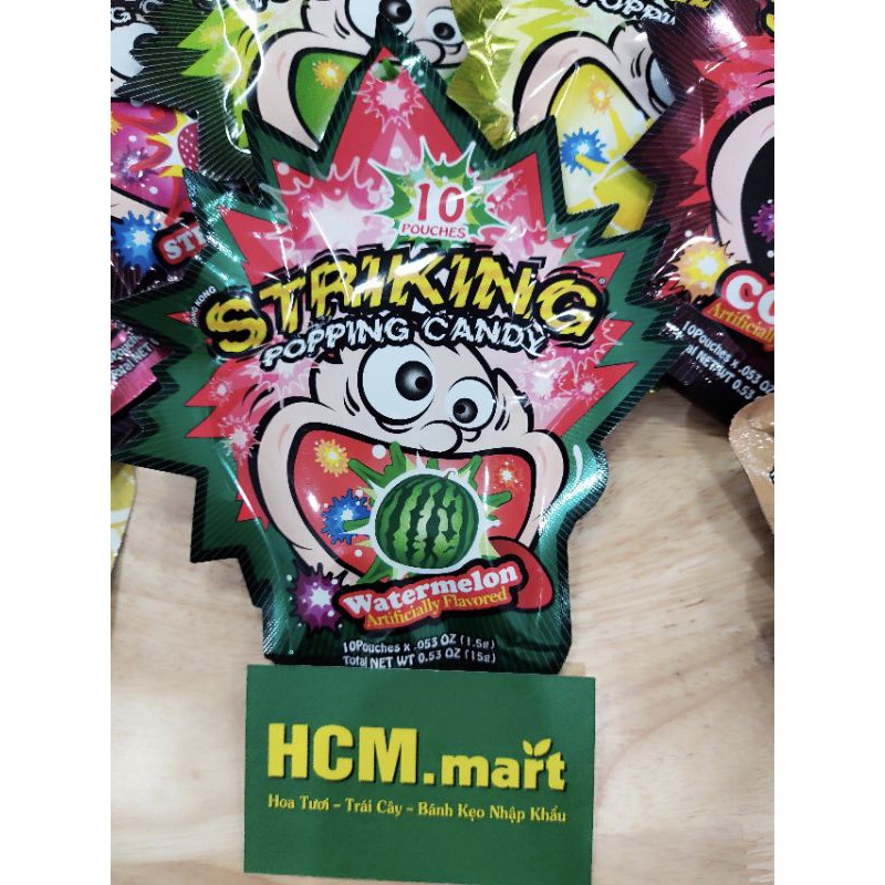 Kẹo Nổ Striking Hương Vị Trái Cây (15g)