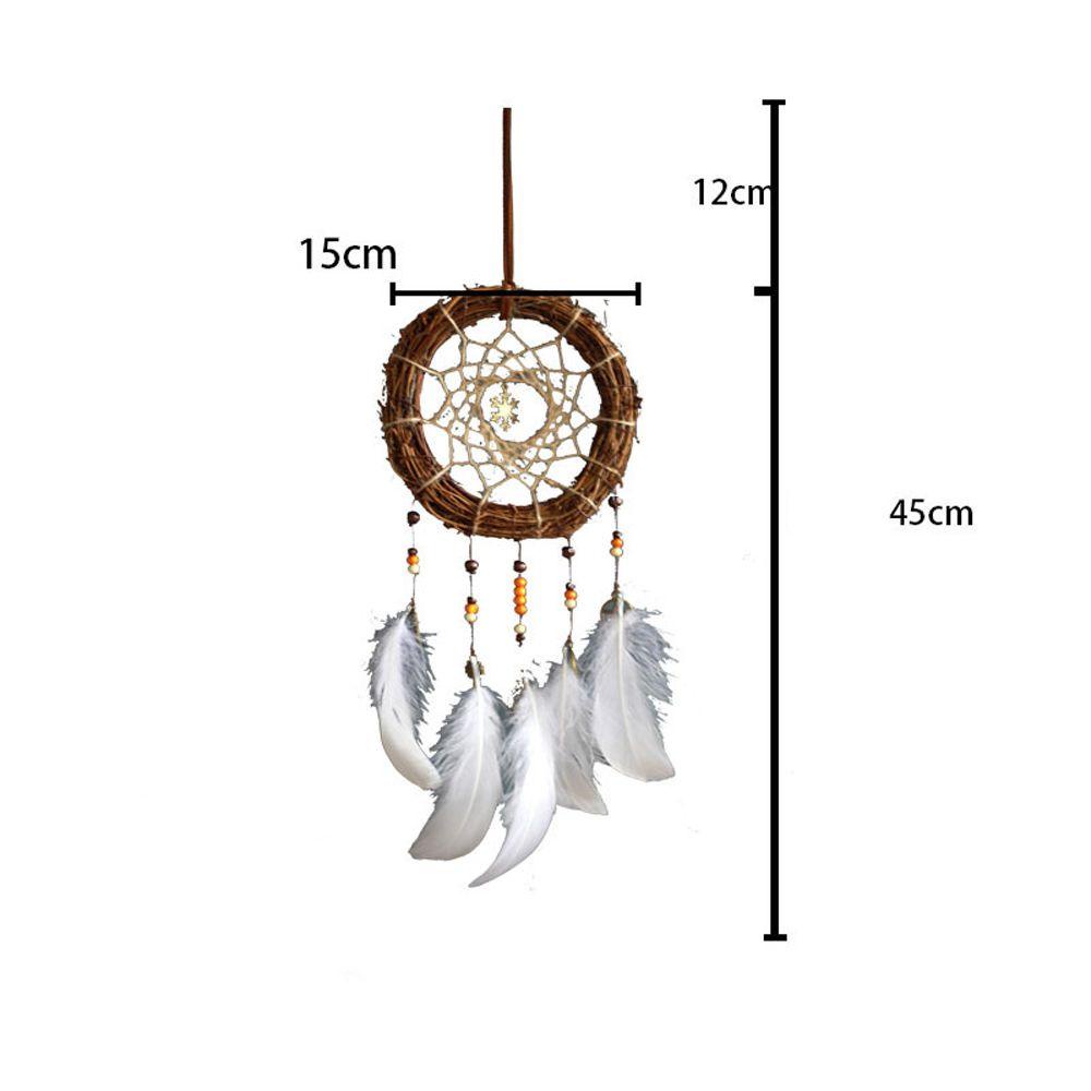 1 Lưới Bắt Giấc Mơ Có Đèn Led Trắng Dễ Thương Treo Trang Trí Nhà Cửa