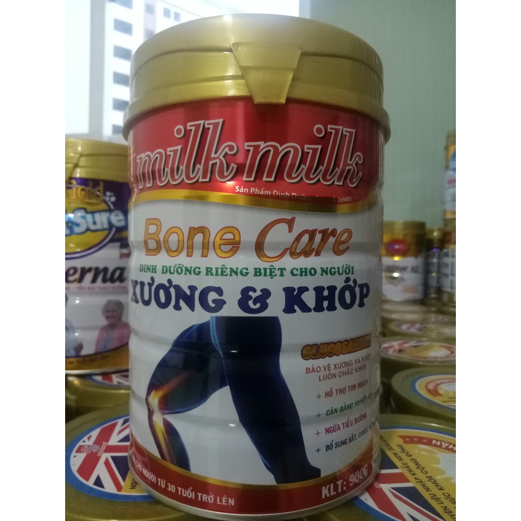 Sữa Xương Khớp Milkmilkgold Bone Care 900gr - hỗ trợ tim mạch, phòng ngừa loãng xương và tiểu đường
