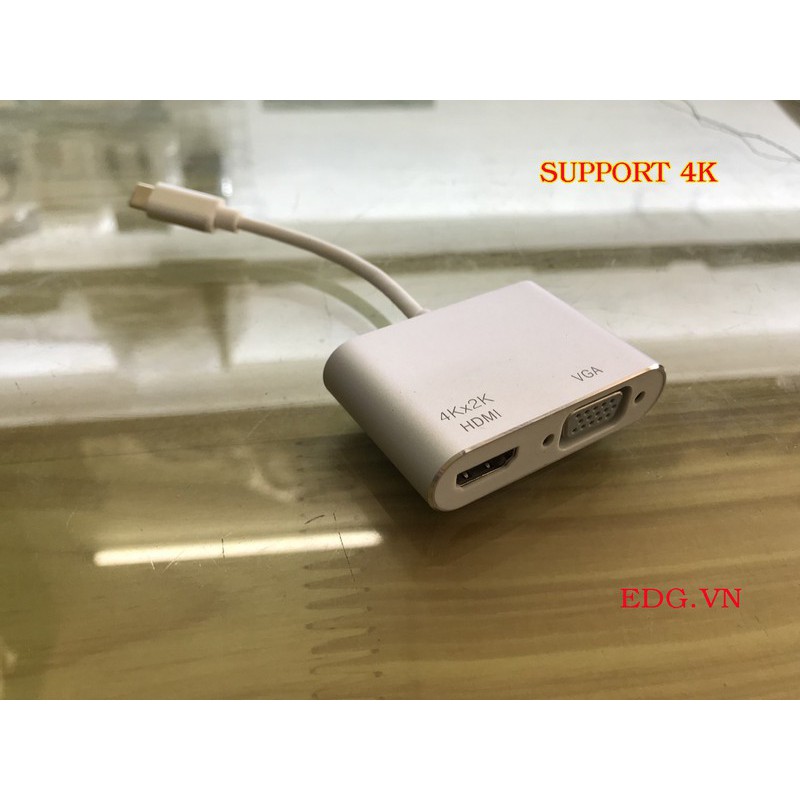 Cáp chuyển Type-C sang VGA , HDMI 4K