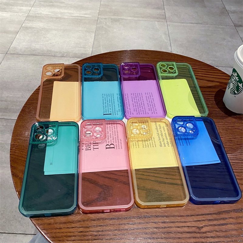 Ốp Điện Thoại Mềm Chống Sốc Màu Dạ Quang Cho iPhone 13 12 Pro Max ip13 ip12