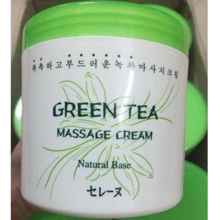 Kem massage mặt trà xanh green tea