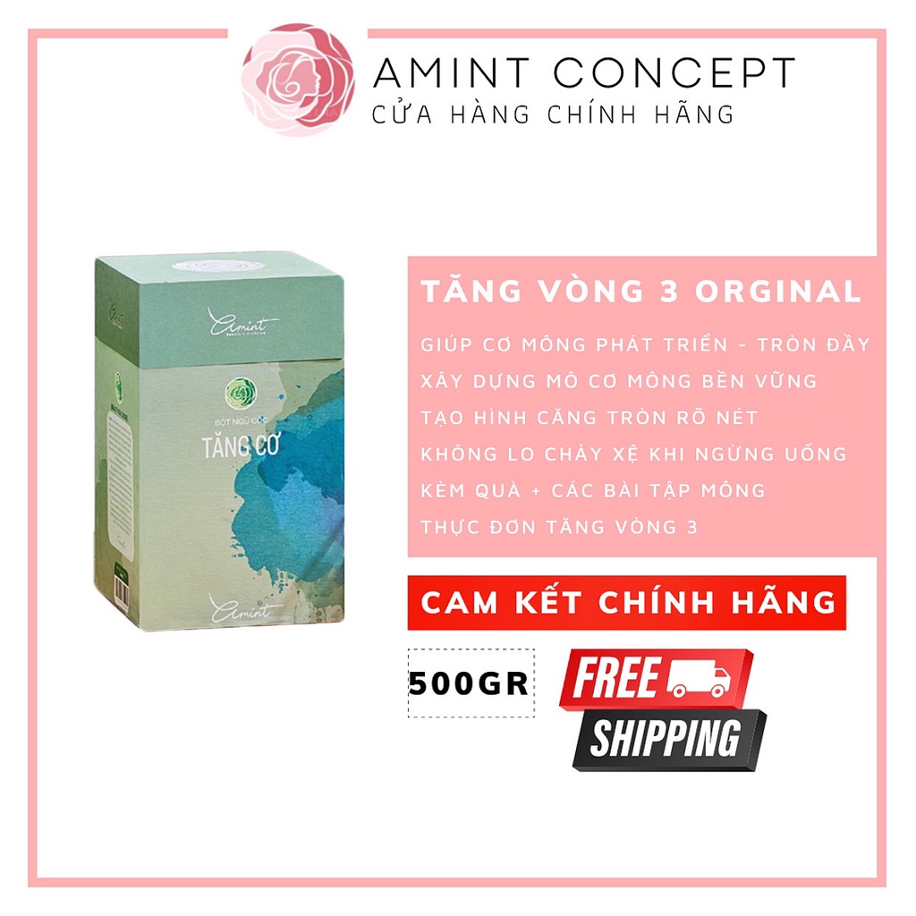 TĂNG VÒNG 3 AMINT - kèm quà - các bài tập mông tại nhà - thực đơn