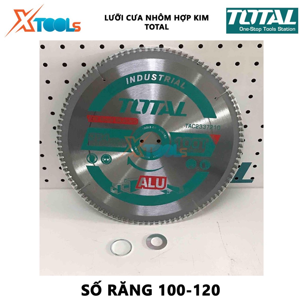 Lưỡi cưa nhôm TOTAL | Lưỡi cưa nhôm hợp kim TCT, Số răng: 100-120 Kiểu răng cưa: TCT [XTOOLS]