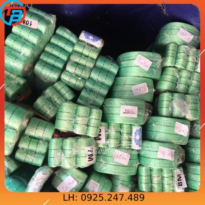 Dây cáp vải cẩu hàng 2 tấn x 4 mét - rộng 5cm - Hệ số 5:1