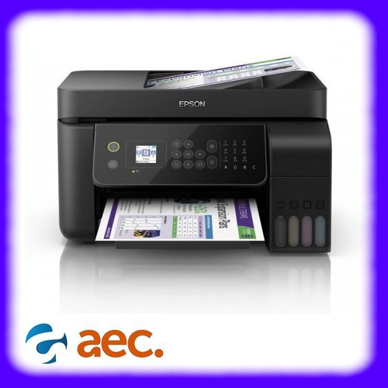 Máy In Phun Màu Epson L5190 (Copy, In, Scan, Fax, Wifi)  + đi kèm 4 bình mực Hàn Quốc