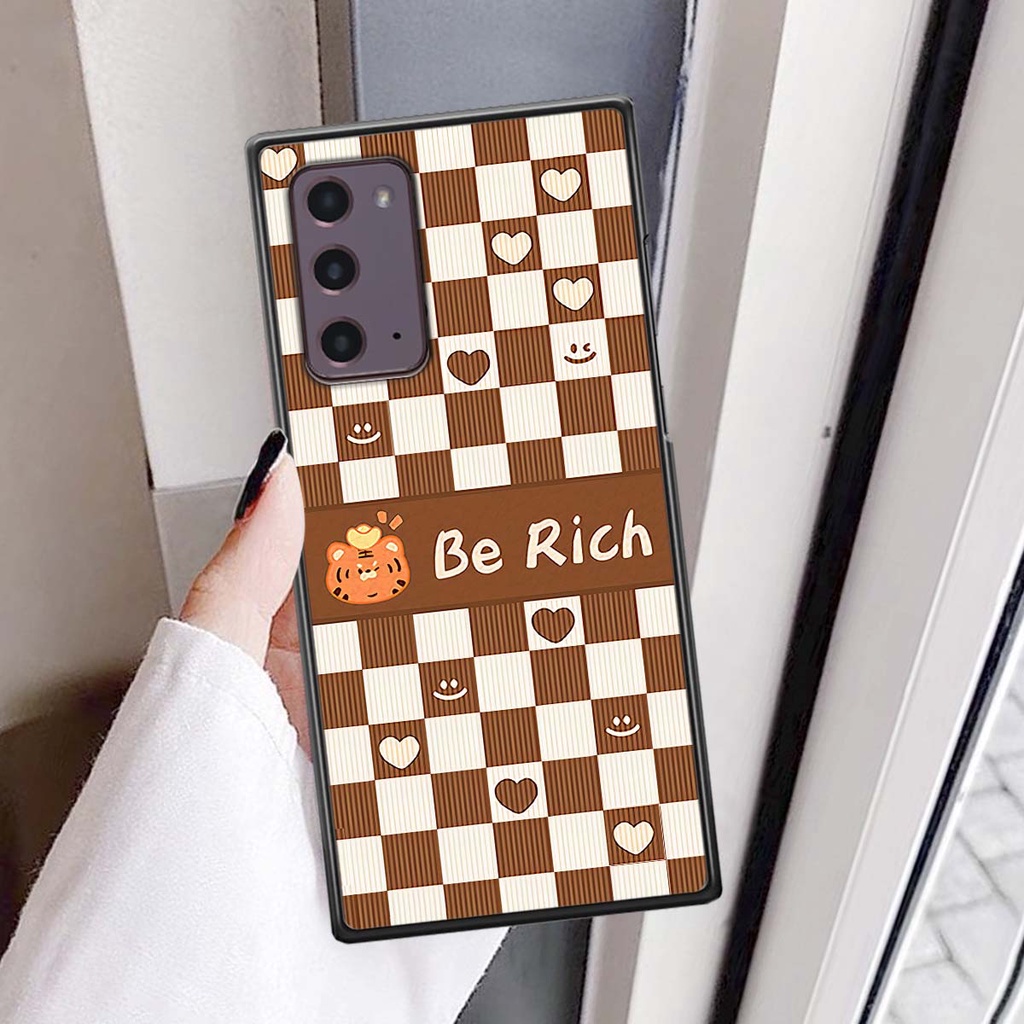 Ốp Samsung Note 20 Ultra gấu Bear rick caro vuông thời trang siêu đẹp