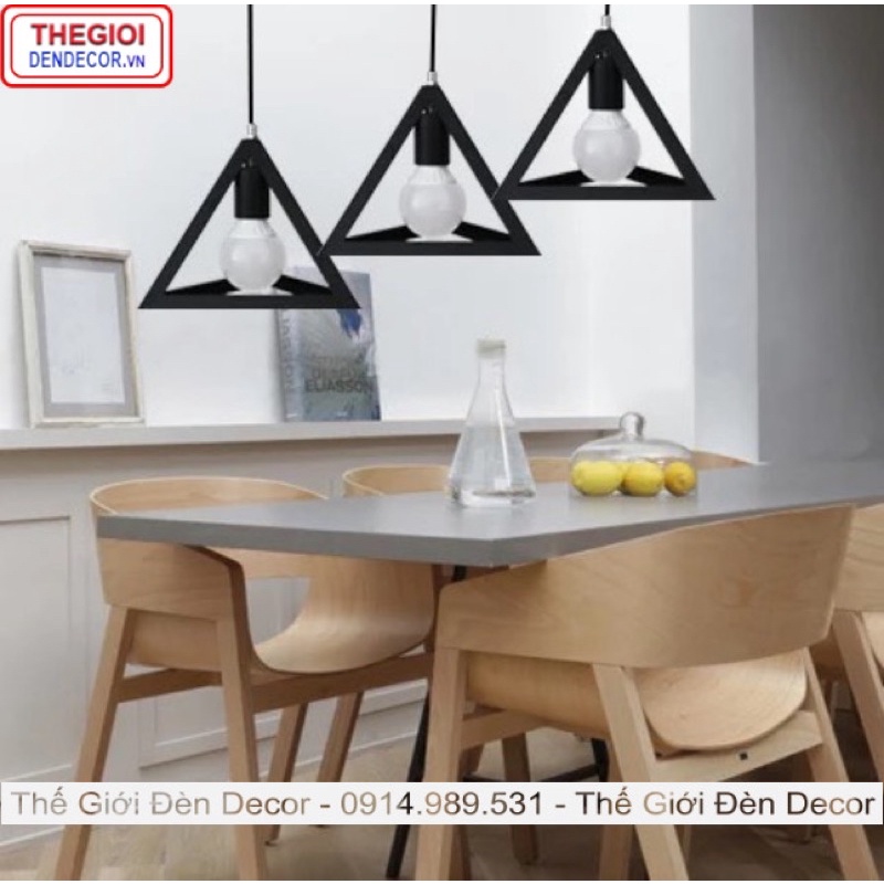 Đèn thả trang trí hình chóp,tam giác