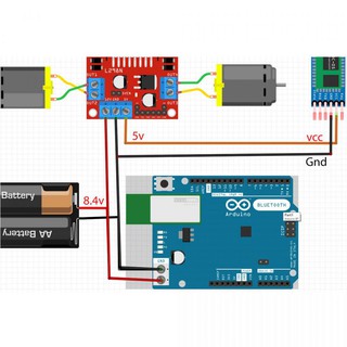 Combo xe 3 bánh bluetooth Arduino