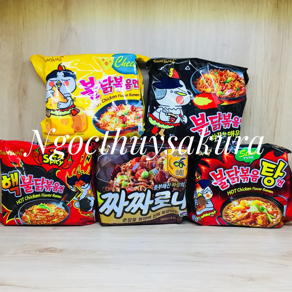 Mỳ Samyang Các Loại Siêu Rẻ