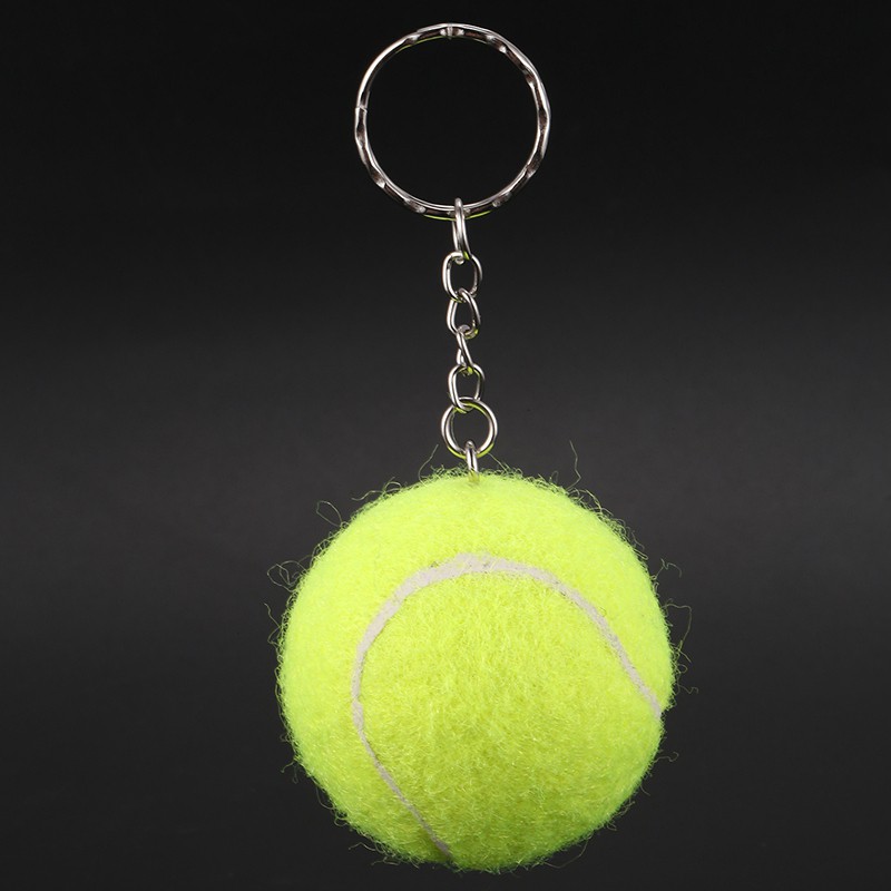 Móc Khóa Banh Tennis Màu Vàng Đường Kính 4cm