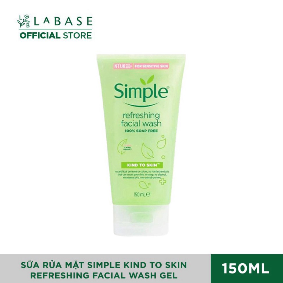 Sữa Rửa Mặt Simple Kind To Skin Refreshing Facial Wash Gel – 150ml XZ
