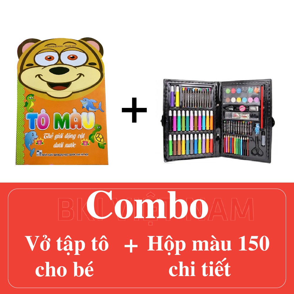 Bộ 4 Quyển Vở Tập Tô Hình Ảnh Tốt Nhiều Chủ Đề Cho Bé Tập Tô- SET4VOTO