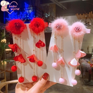 Trâm Cài Tóc Phối Tua Rua Phong Cách Trung Hoa Cho Bé Gái