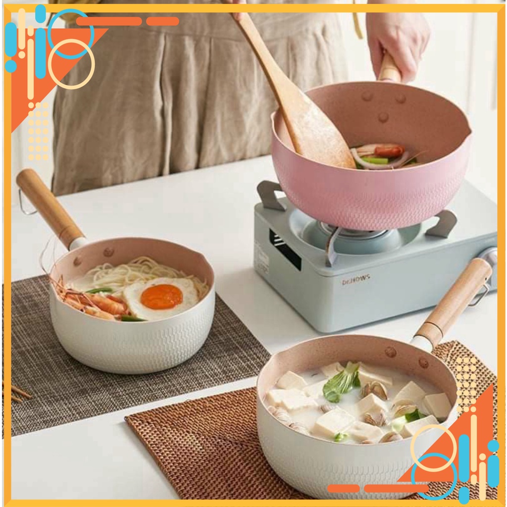 Quánh Dính💚 Tiện Dụng Chiên, Xào,Nấu - Nồi Nấu Bột Cho Bé Tiện Lợi XRT