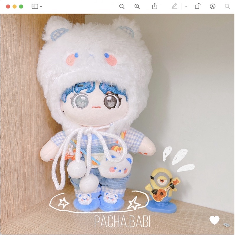 TỦ ĐỒ MITO TRUNG 15/20CM CHO DOLL