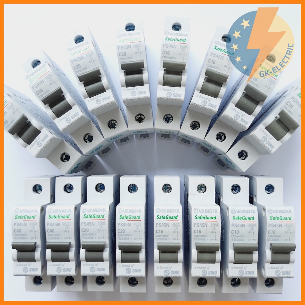 Cầu Dao Tự Động SINO MCB 1P  4.5kA PS45N