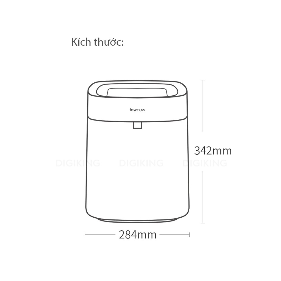 Thùng rác thông minh Xiaomi Topnew Smart Dust Bin T-AIR BẢO HÀNH 12 THÁNG