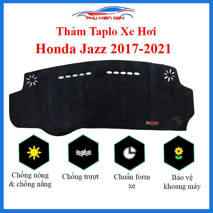 Thảm taplo Jazz 2017-2018-2019-2020-2021-2022 chống nắng nóng làm mát xe mở rộng tầm nhìn