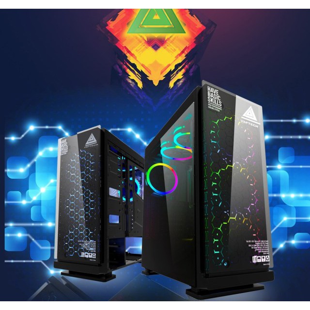 Thùng Máy Tính Case VSP Gaming FA403 Kính Cường Lực (Chưa Bao Gồm Fan) (KHT)