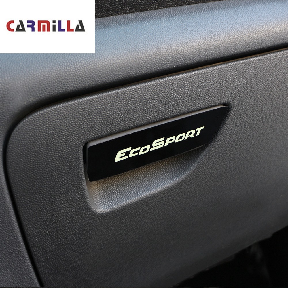 Chrome Glovebox Handle Sticker for Ford Ecosport 2013-2017 LHD 3 Colors