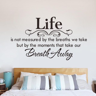 decal dán tường mẫu chữ Life