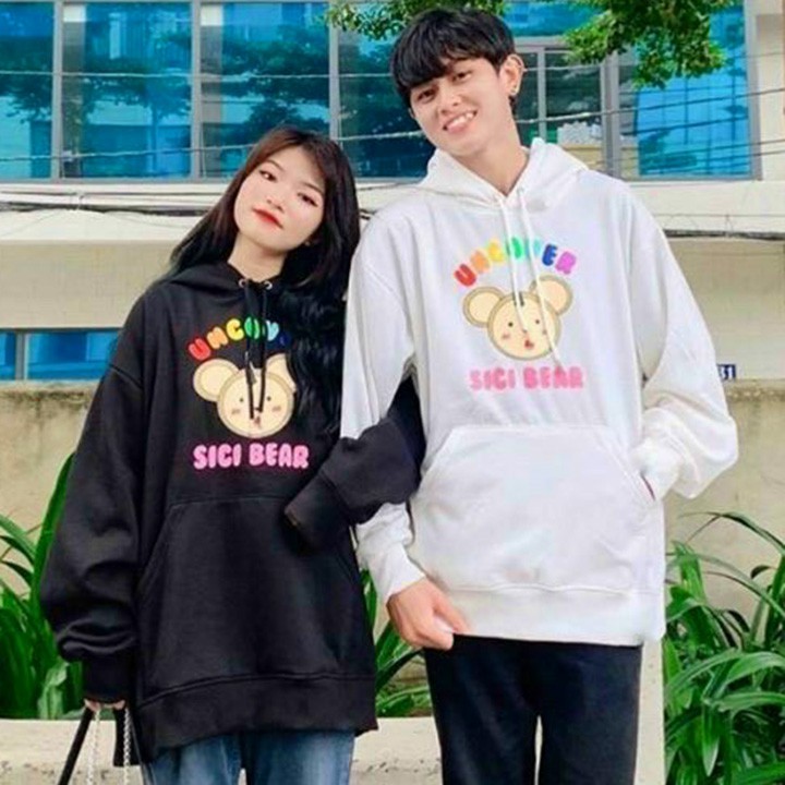 ÁO HOODIE - ÁO KHOÁC NỈ NGOẠI SICI BEAR (HD2200 - Kèm Ảnh Thật)