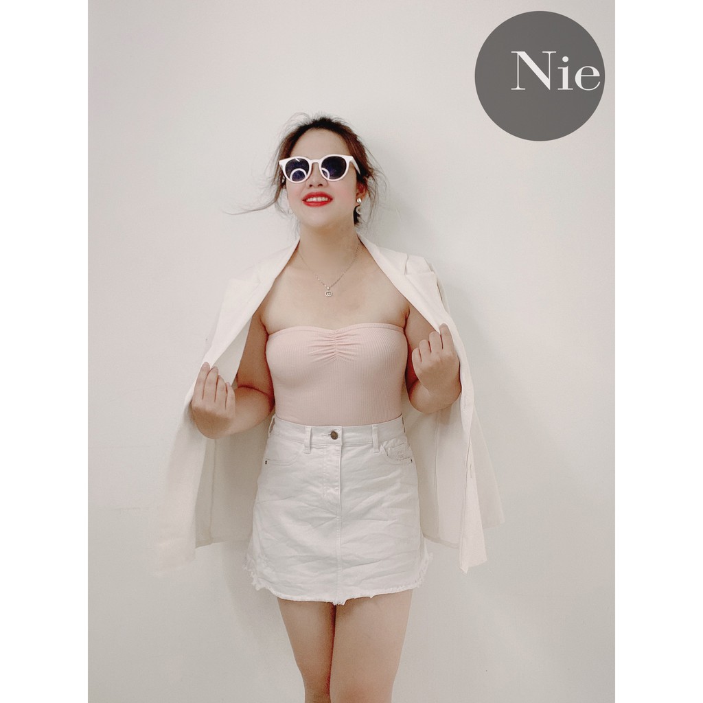 [XUẤT XỊN] Bodysuit cúp ngực thun gân đơn giản mà tinh tế (lại còn chốn