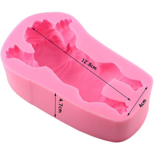 Khuôn silicon 4D Cún con 13cm