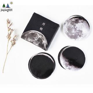 Bộ 45 sticker hình mặt trăng dán trang trí