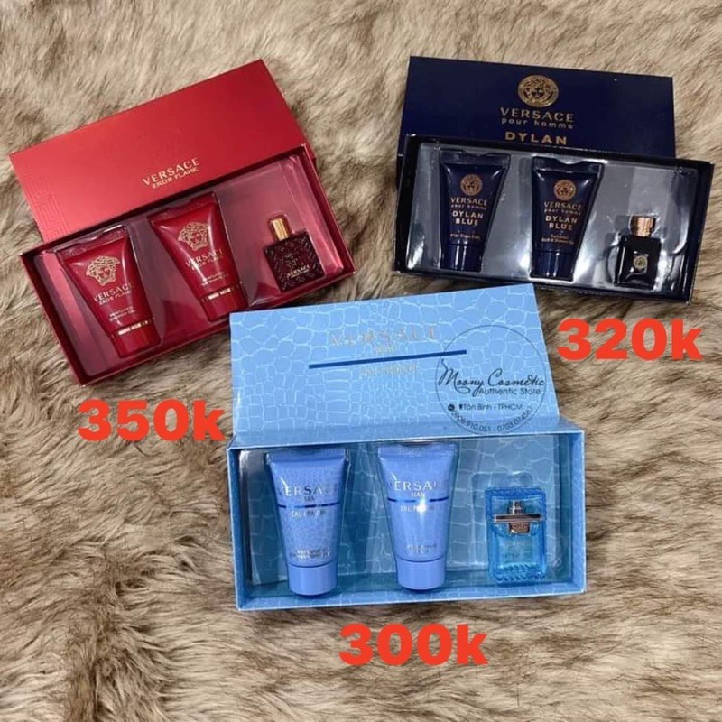 combo 3 món set versace mini dành cho nam dylan/ man/ eros đỏ | BigBuy360 - bigbuy360.vn