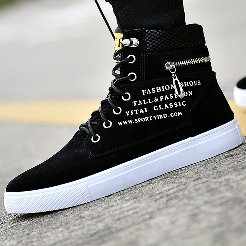 Giày Bốt Martin Cổ Cao Có Dây Buộc Size 38-47 Phong Cách Retro Cho Nam