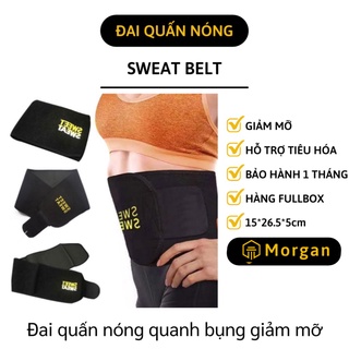 [1 ĐỔI 1] Đai Nịt Bụng - Đai quấn nóng Sweat Belt làm bằng sợi Neotex điều chỉnh kích cỡ nịt bụng giảm mỡ làm bụng săn c