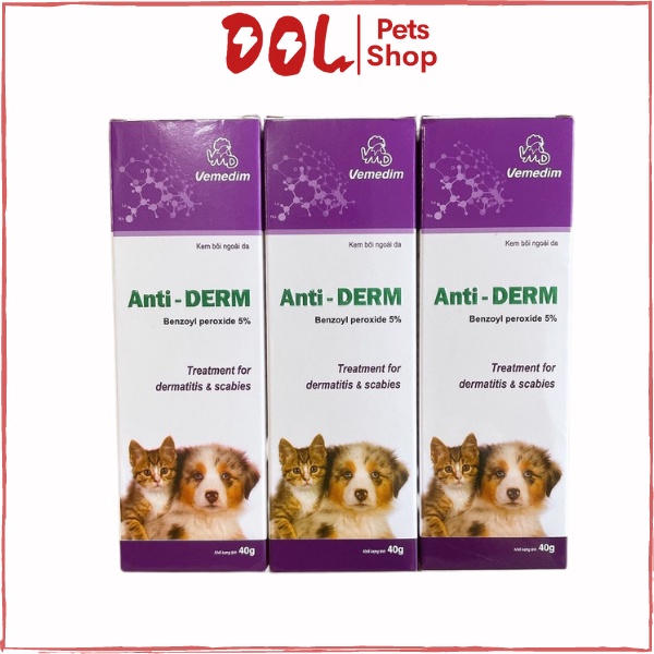 Anti Derm 40Gr - Bôi Ghẻ, Xà Mâu, Viêm Da