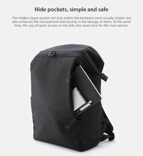 Balo Laptop dạng hộp # XIAOMI 90Fen Waterproof Commuting Bag