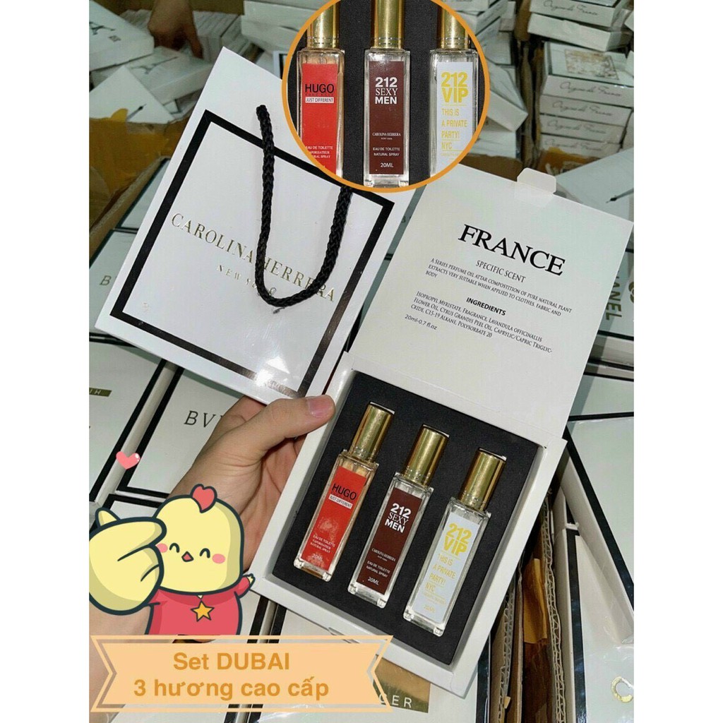 Sét Nước Hoa DuBai Sang Trọng Mùi Quyến Rũ Lưu Hương Lâu- -Lazen